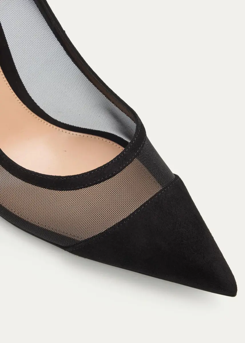 Gianvito Rossi 95mm Mesh Cap-Toe Pumps | Thumbnail 5