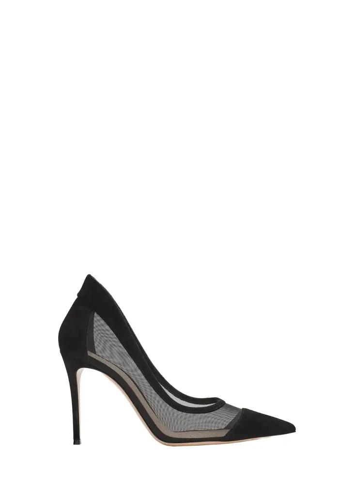 Gianvito Rossi 95mm Mesh Cap-Toe Pumps