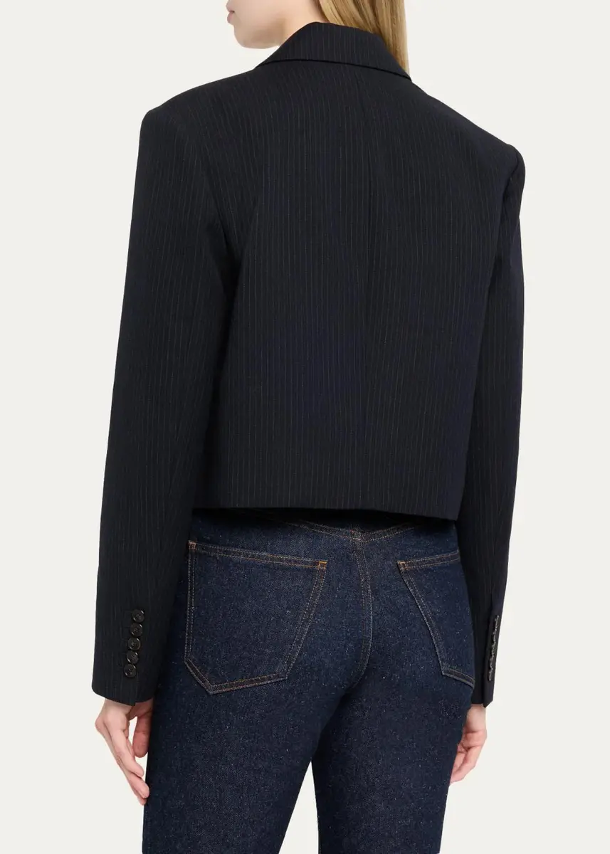 A.L.C. Cass Pinstripe Wool Tailored Jacket | Thumbnail 3 A.L.C. Cass Pinstripe Wool Tailored Jacket | Thumbnail 3