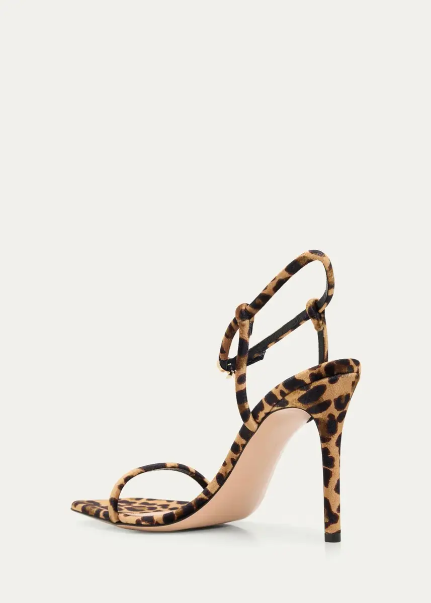 Gianvito Rossi 95mm Leopard-Printed Suede Ankle-Strap Sandals | Thumbnail 4 Gianvito Rossi 95mm Leopard-Printed Suede Ankle-Strap Sandals | Thumbnail 4
