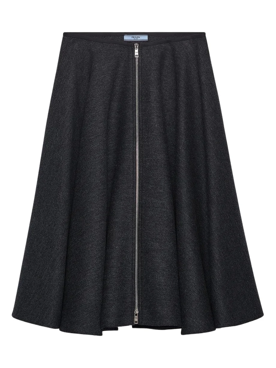 Wool A-Line Midi Skirt Wool A-Line Midi Skirt