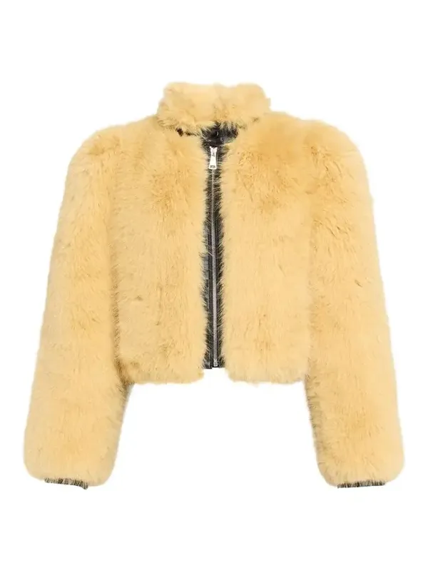 Finley Faux Fur and Faux Leather Combo Jacket Finley Faux Fur and Faux Leather Combo Jacket