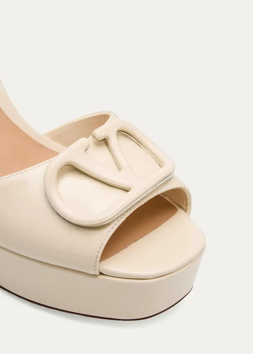 Valentino Garavani 115mm VLogo Patent Leather Platform Sandals | Thumbnail 10 Valentino Garavani 115mm VLogo Patent Leather Platform Sandals | Thumbnail 10