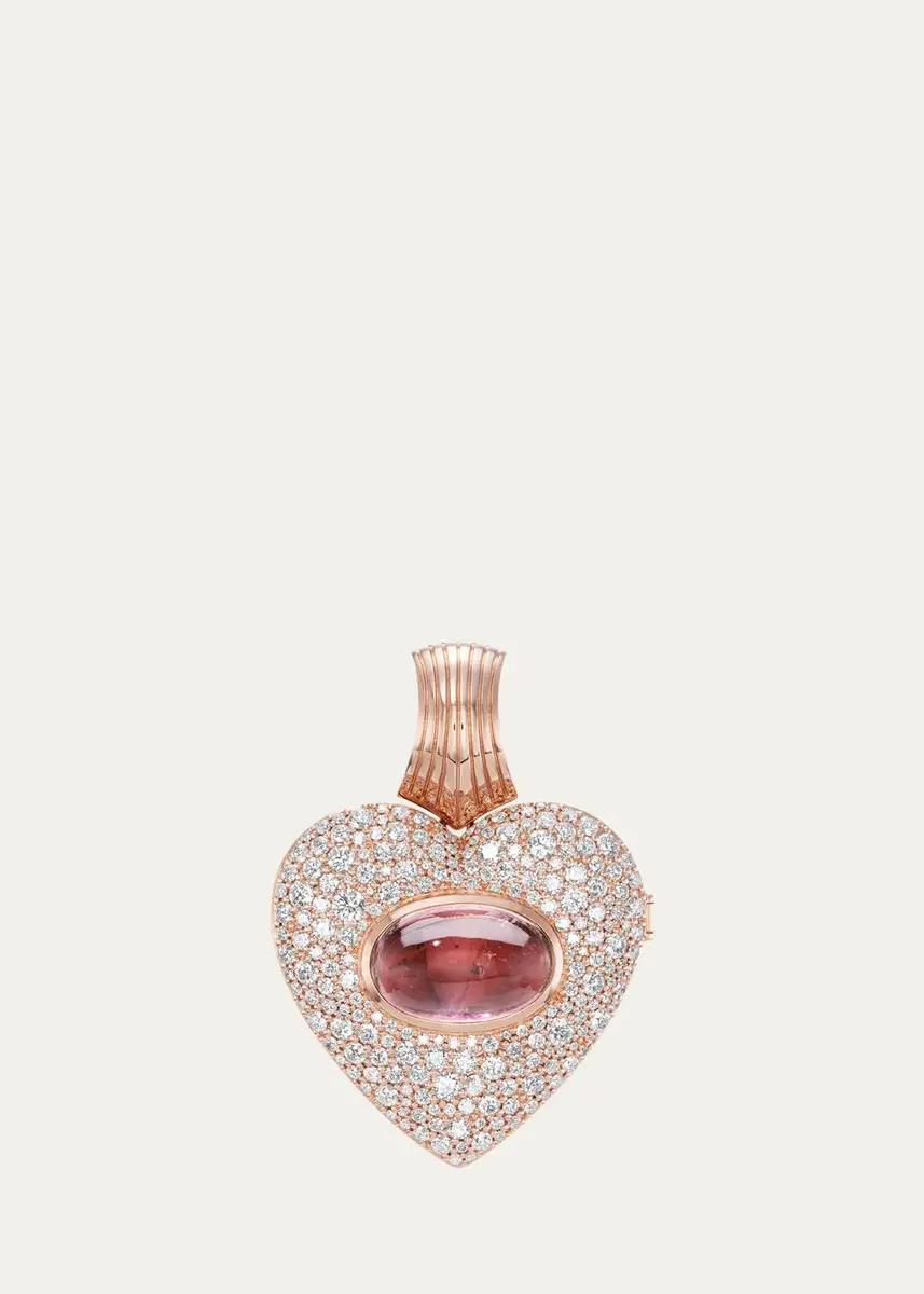 Emily P. Wheeler 18K Gold, 4.21 TCW Diamond & Opal Heart Necklace | Thumbnail 4 Emily P. Wheeler 18K Gold, 4.21 TCW Diamond & Opal Heart Necklace | Thumbnail 4