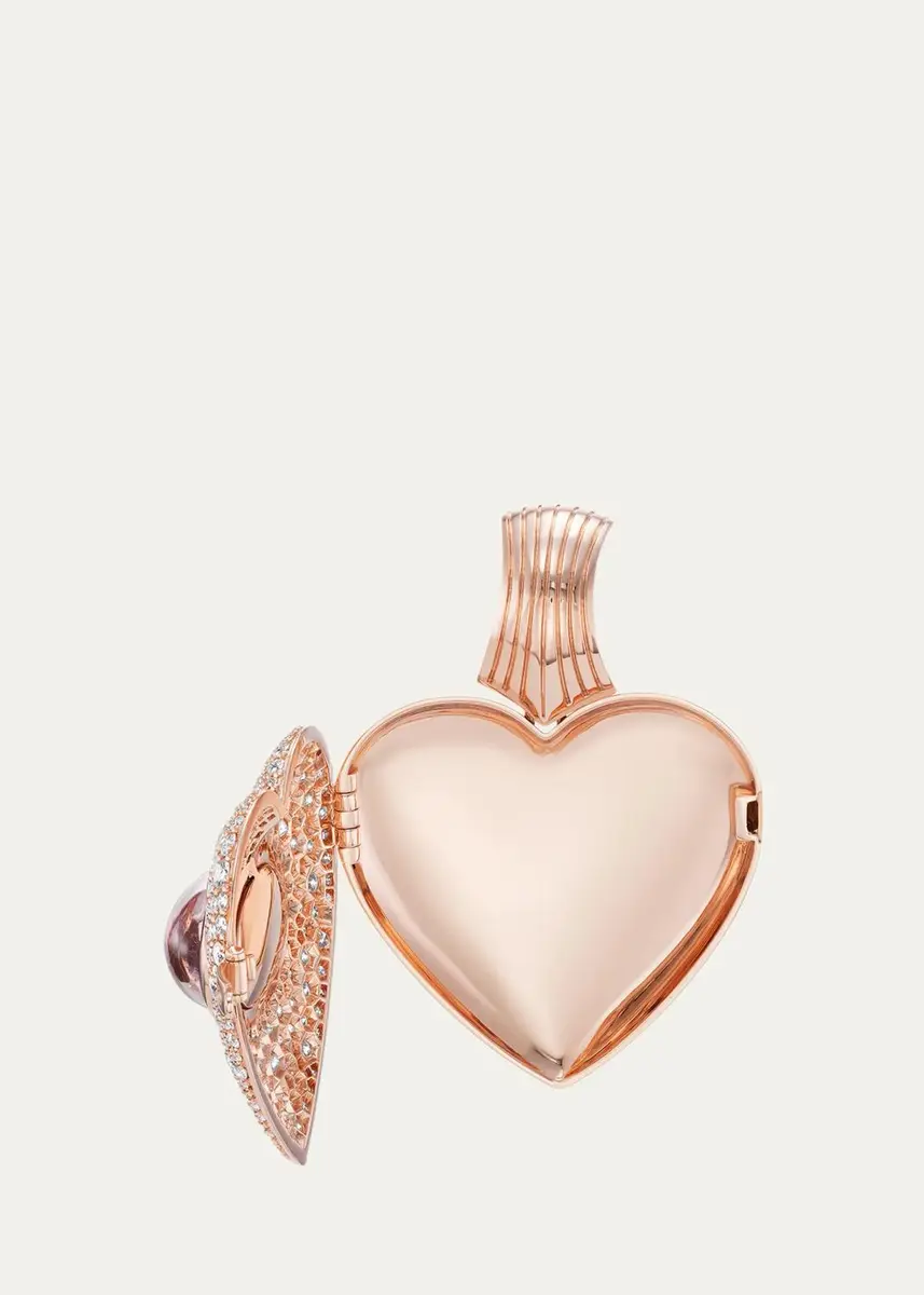 Emily P. Wheeler 18K Gold, 4.21 TCW Diamond & Opal Heart Necklace | Thumbnail 5 Emily P. Wheeler 18K Gold, 4.21 TCW Diamond & Opal Heart Necklace | Thumbnail 5