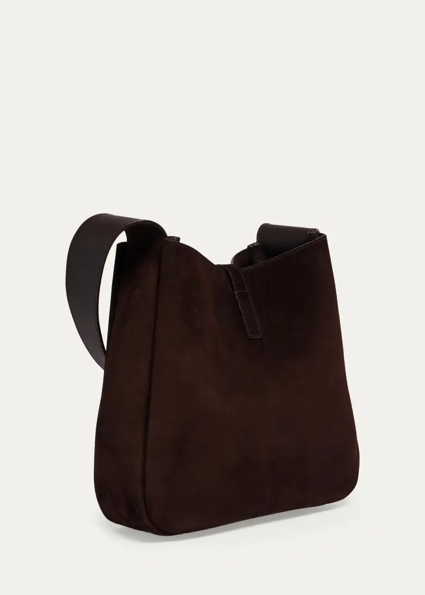 Saint Laurent Le 5 À 7 Logo Suede Crossbody Bag | Thumbnail 2 Saint Laurent Le 5 À 7 Logo Suede Crossbody Bag | Thumbnail 2