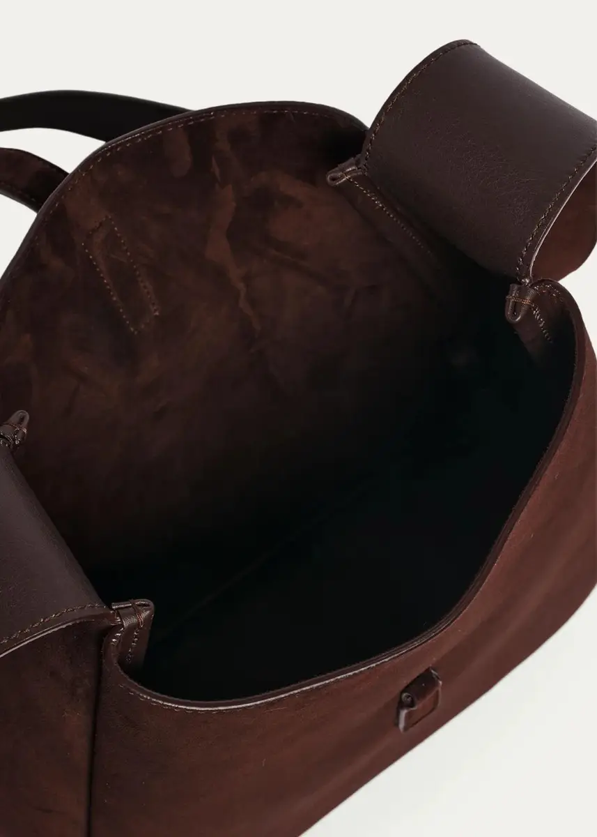 Saint Laurent Le 5 À 7 Logo Suede Crossbody Bag | Thumbnail 3 Saint Laurent Le 5 À 7 Logo Suede Crossbody Bag | Thumbnail 3