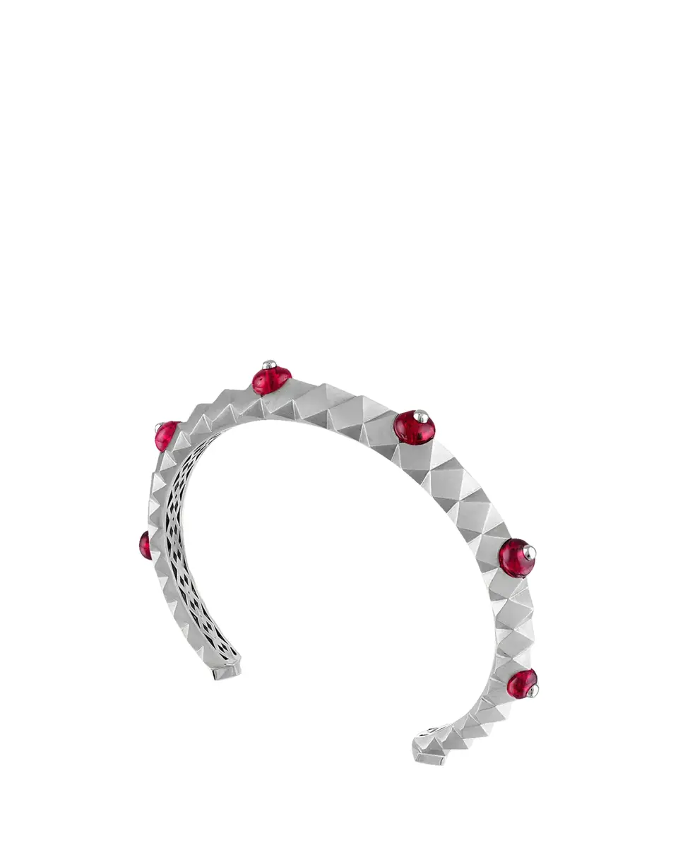 Reza Facette Titan 18K White Gold and Spinel Cuff | Thumbnail 2