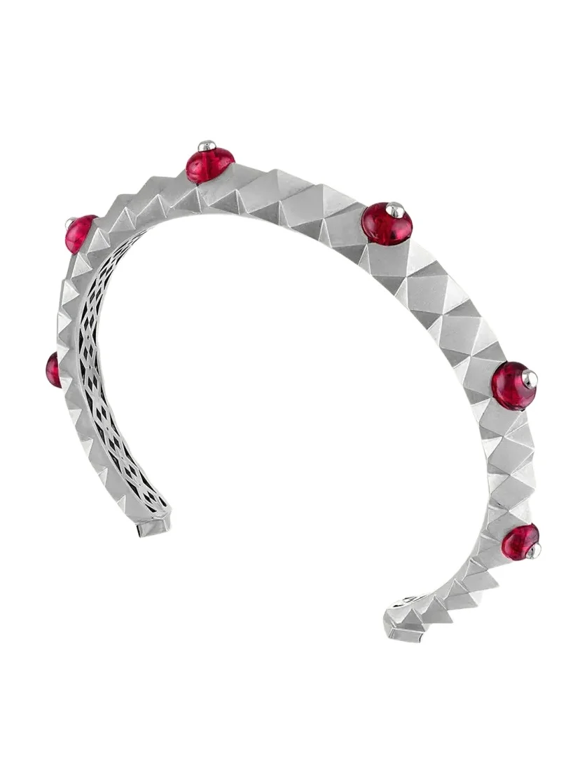Facette Titan 18K White Gold and Spinel Cuff Facette Titan 18K White Gold and Spinel Cuff