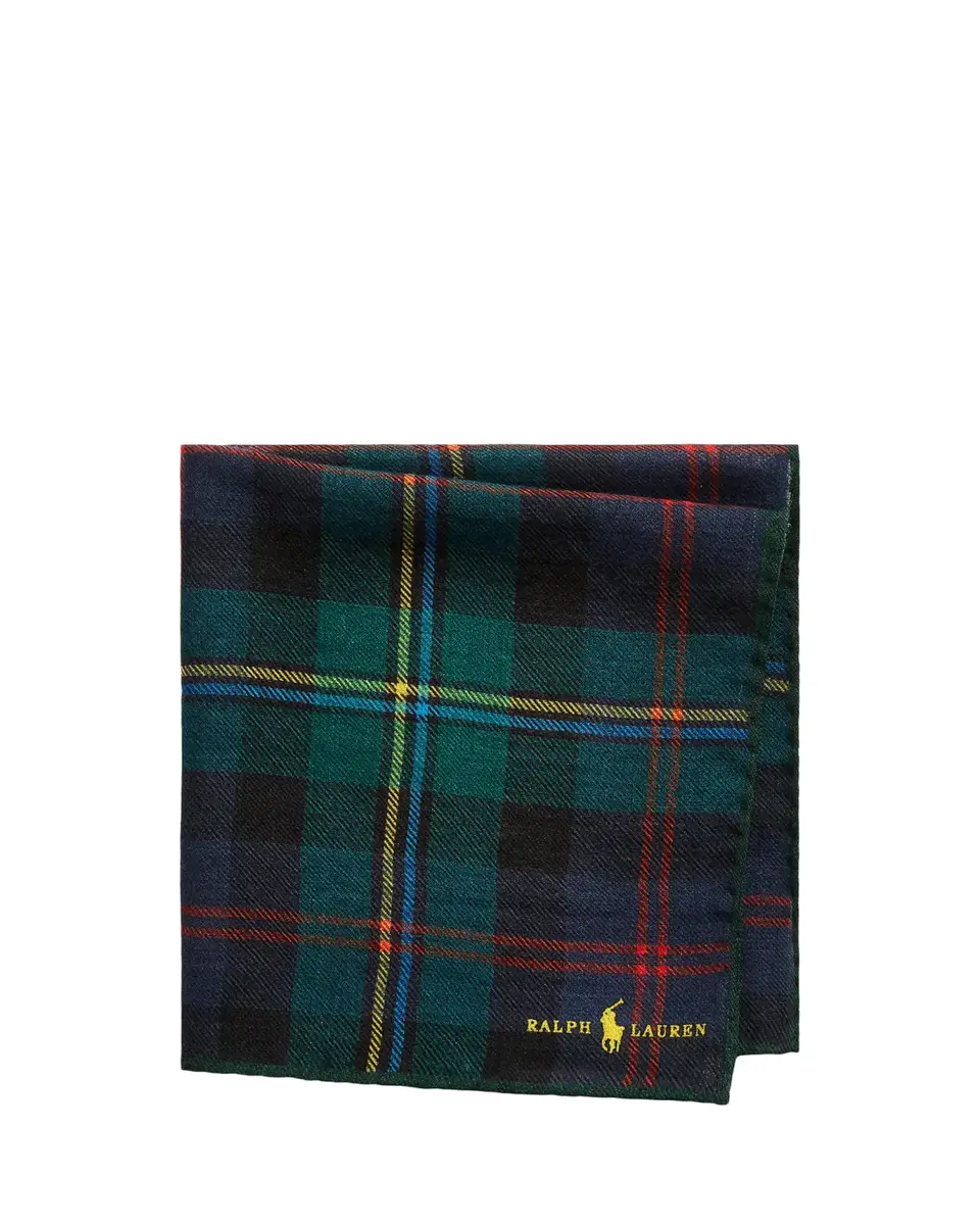 Polo Ralph Lauren Men's Tartan Wool Pocket Square | Thumbnail 2 Polo Ralph Lauren Men's Tartan Wool Pocket Square | Thumbnail 2