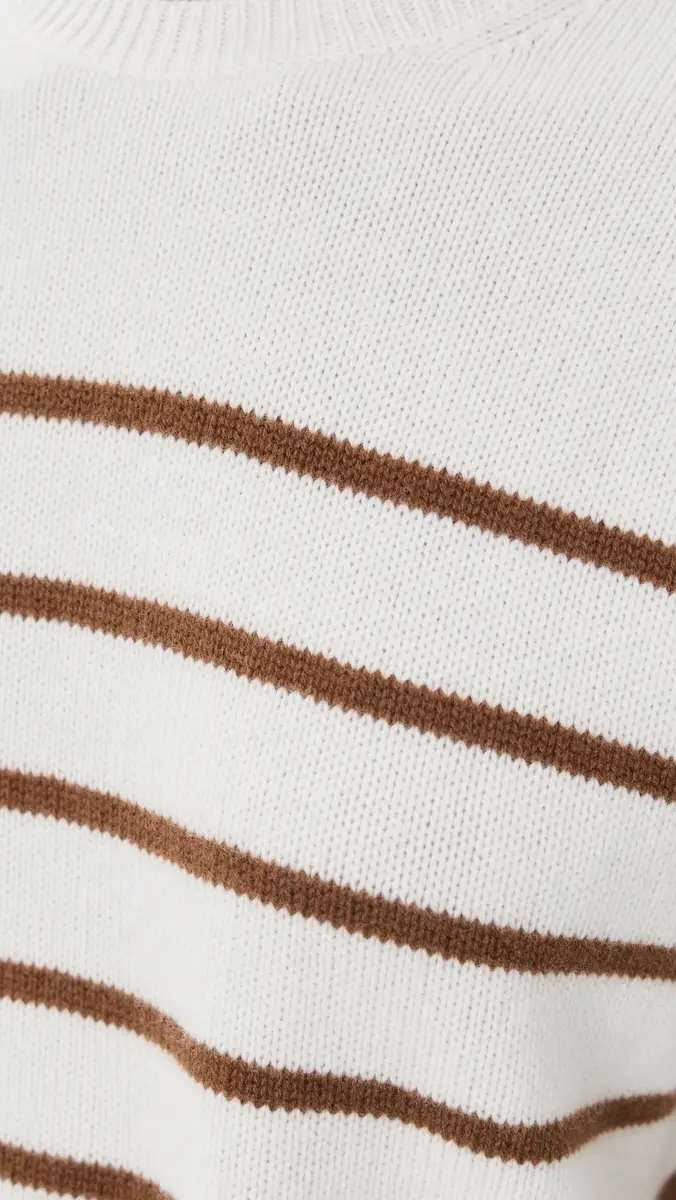 Theory Crop Stripe Cashmere Knit Tee | Thumbnail 6 Theory Crop Stripe Cashmere Knit Tee | Thumbnail 6