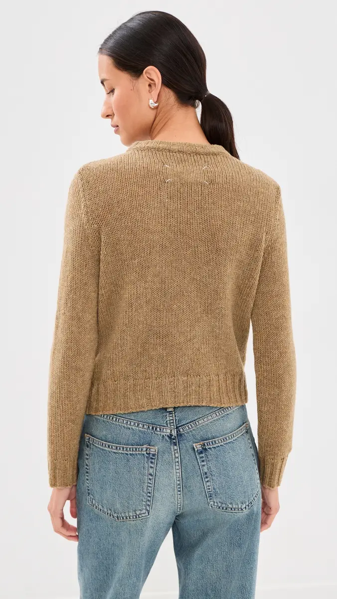 Maison Margiela Velvet Patch Crew Sweater | Thumbnail 3 Maison Margiela Velvet Patch Crew Sweater | Thumbnail 3