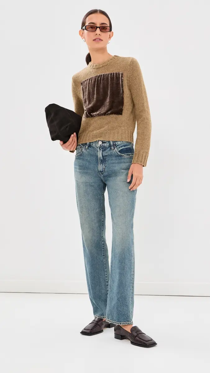 Maison Margiela Velvet Patch Crew Sweater | Thumbnail 5 Maison Margiela Velvet Patch Crew Sweater | Thumbnail 5