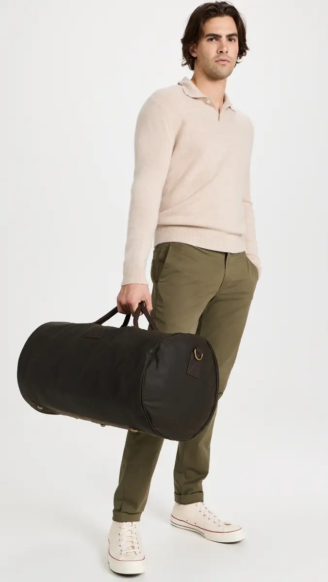 Barbour Wax Holdall Duffle | Thumbnail 3 Barbour Wax Holdall Duffle | Thumbnail 3