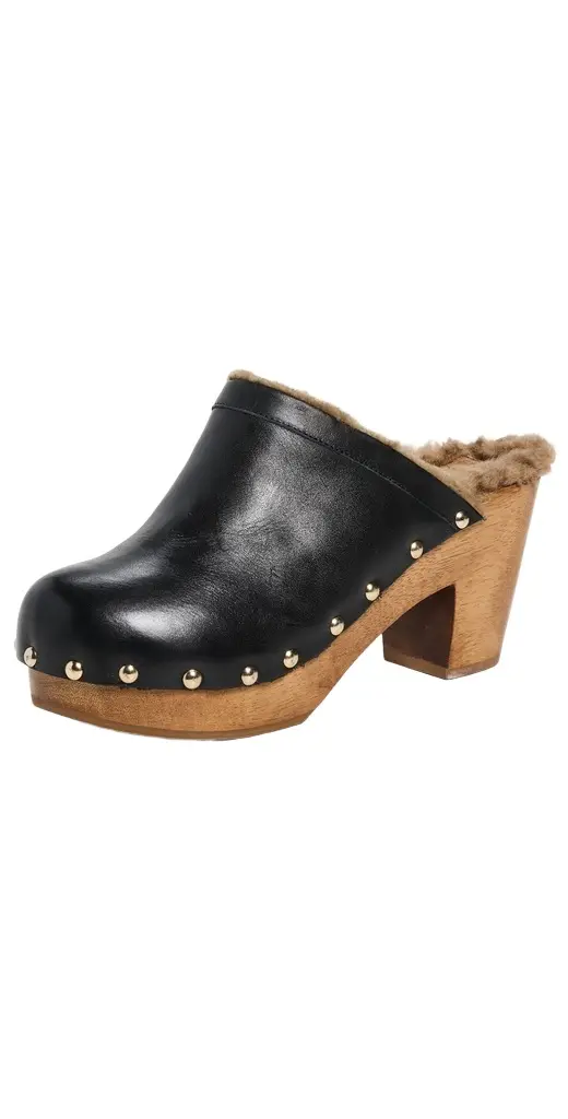 beek Woodpecker Shearling Clogs