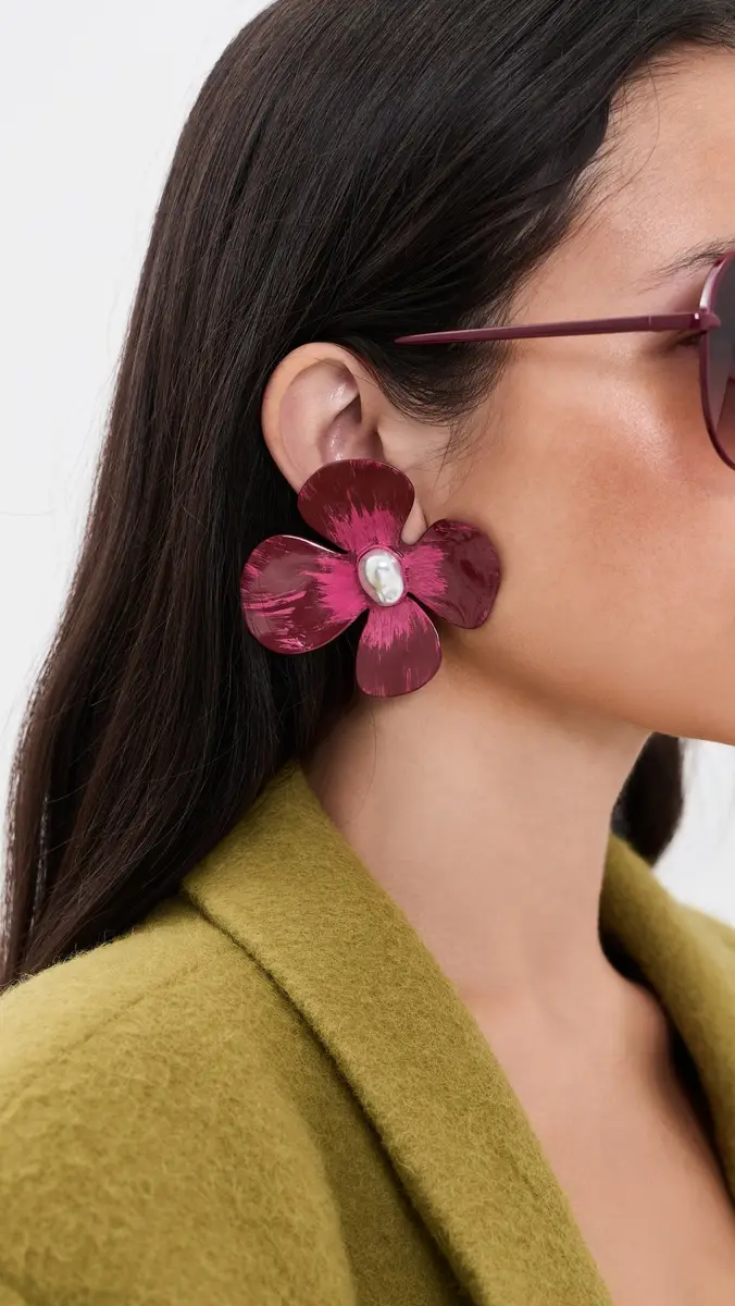 Cult Gaia Clip On Lucky Earrings | Thumbnail 3 Cult Gaia Clip On Lucky Earrings | Thumbnail 3