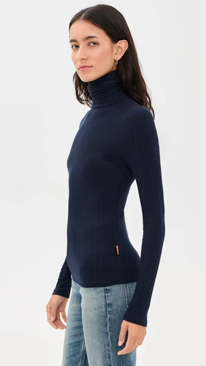 Jamie Haller The Variegated Rib Turtleneck Tee | Thumbnail 4 Jamie Haller The Variegated Rib Turtleneck Tee | Thumbnail 4