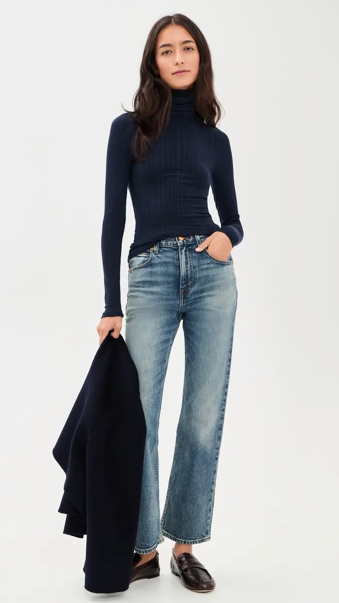 Jamie Haller The Variegated Rib Turtleneck Tee | Thumbnail 5 Jamie Haller The Variegated Rib Turtleneck Tee | Thumbnail 5