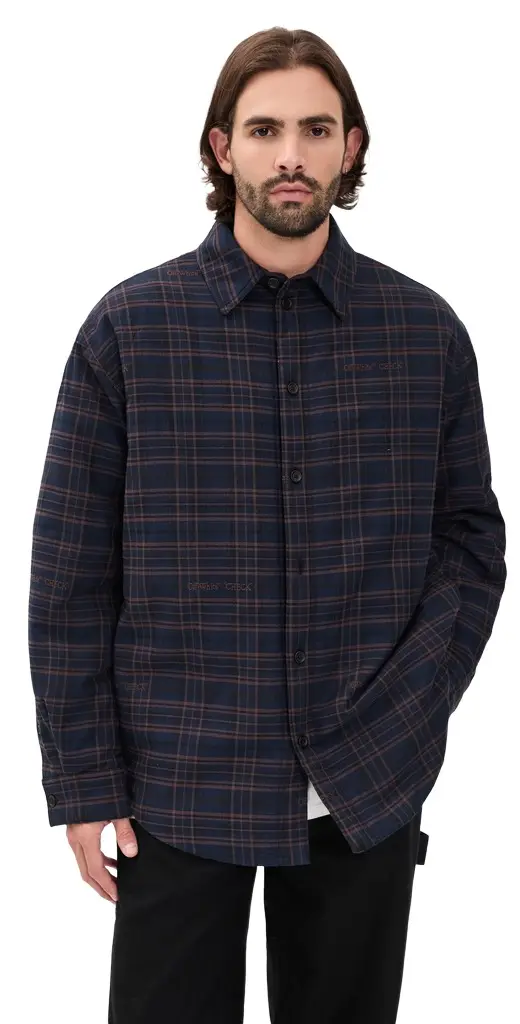 Off-White Check Flannel Padded Overshirt