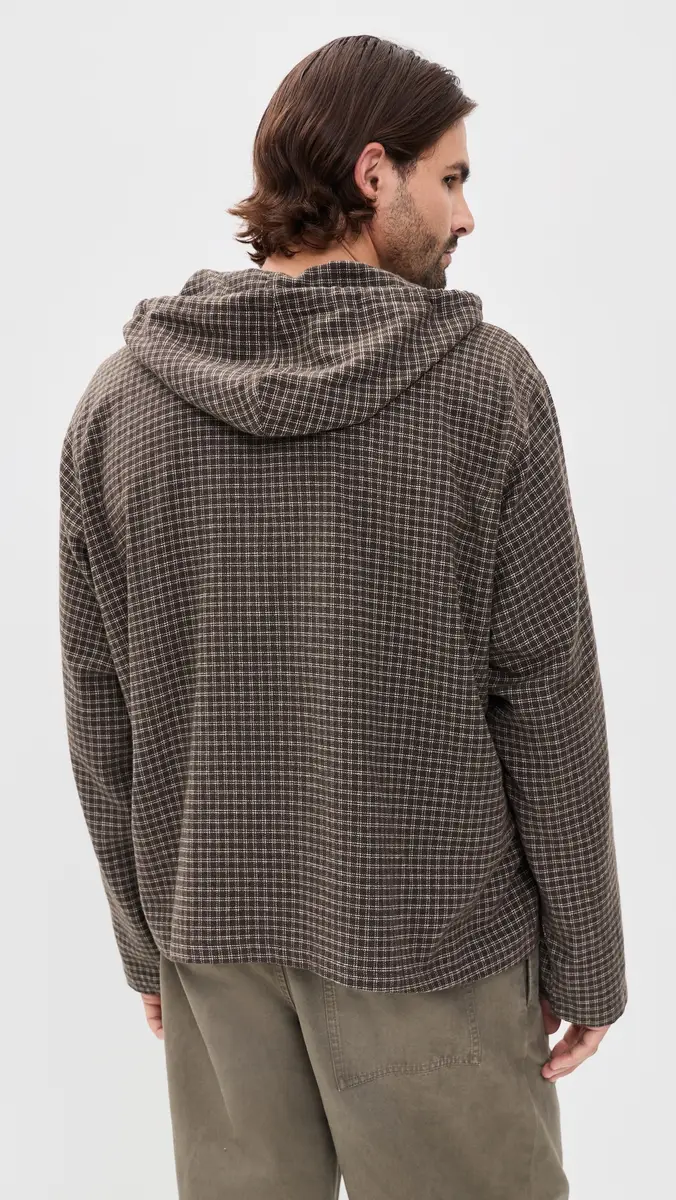 STOCKHOLM SURFBOARD CLUB Merle Check Hooded Shirt | Thumbnail 3 STOCKHOLM SURFBOARD CLUB Merle Check Hooded Shirt | Thumbnail 3