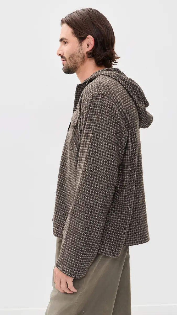 STOCKHOLM SURFBOARD CLUB Merle Check Hooded Shirt | Thumbnail 4 STOCKHOLM SURFBOARD CLUB Merle Check Hooded Shirt | Thumbnail 4