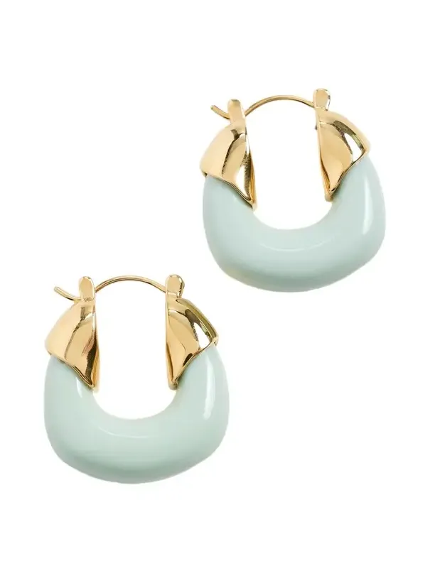 Mini Hoops In Seafoam Green Mini Hoops In Seafoam Green