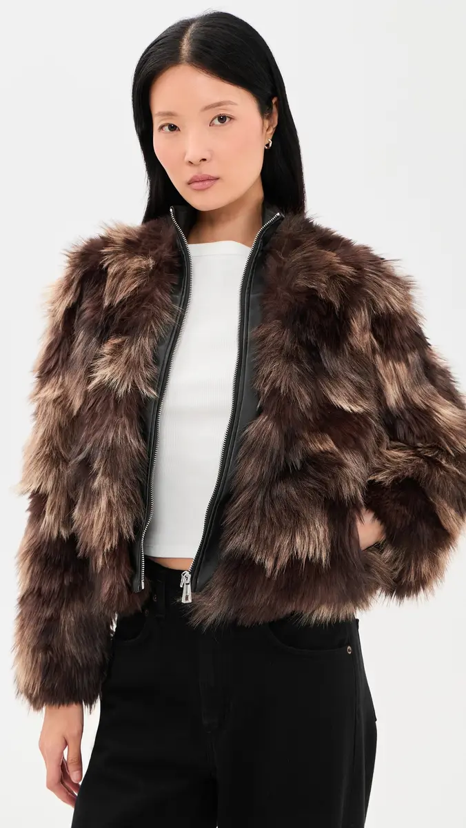 Apparis Lillet Patchwork Bomber Jacket | Thumbnail 2 Apparis Lillet Patchwork Bomber Jacket | Thumbnail 2