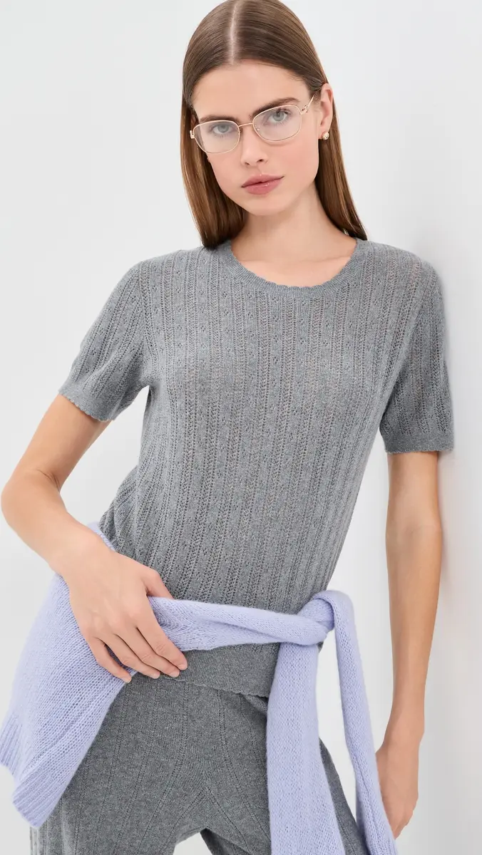 Lisa Yang Suyin Cotton Cashmere T-Shirt | Thumbnail 2 Lisa Yang Suyin Cotton Cashmere T-Shirt | Thumbnail 2