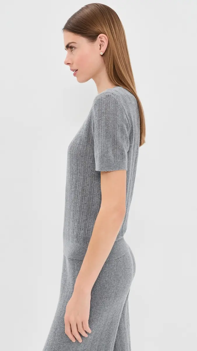 Lisa Yang Suyin Cotton Cashmere T-Shirt | Thumbnail 4 Lisa Yang Suyin Cotton Cashmere T-Shirt | Thumbnail 4
