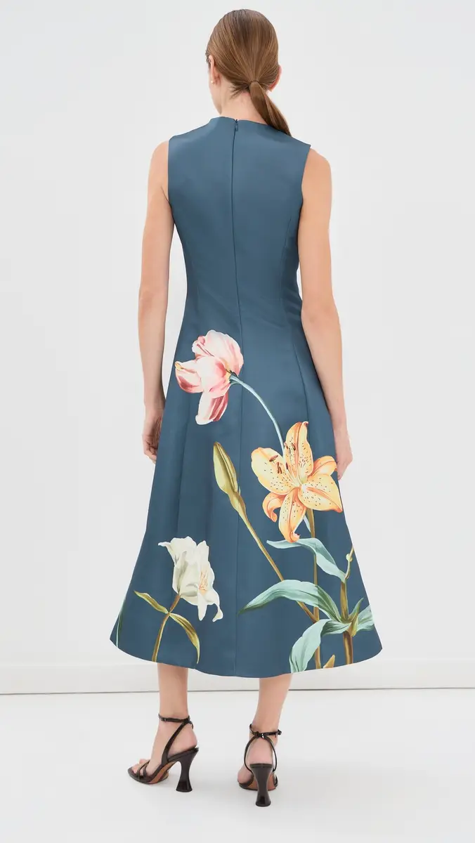 LEO LIN Cleo Embroidered Sleeveless Dress | Thumbnail 4