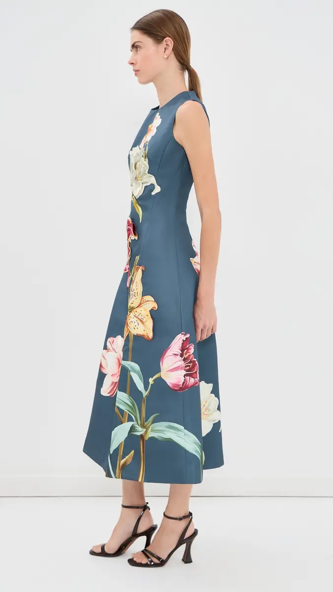 LEO LIN Cleo Embroidered Sleeveless Dress | Thumbnail 5