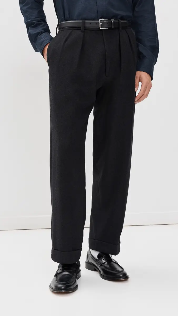 Polo Ralph Lauren Flannel Blend Relaxed Suffield Pleated Pants | Thumbnail 2 Polo Ralph Lauren Flannel Blend Relaxed Suffield Pleated Pants | Thumbnail 2