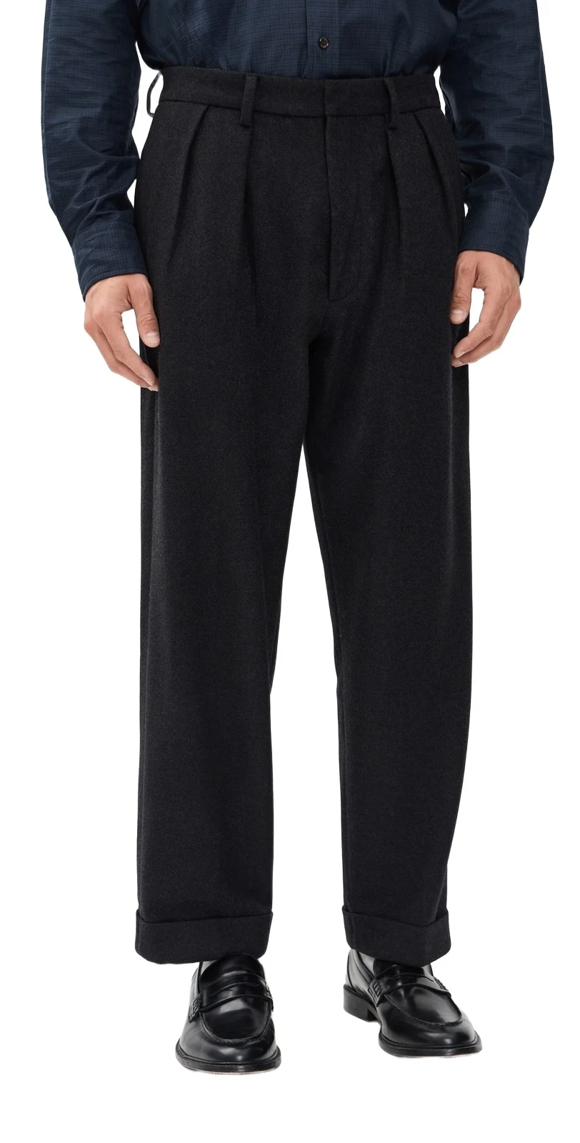 Polo Ralph Lauren Flannel Blend Relaxed Suffield Pleated Pants 32