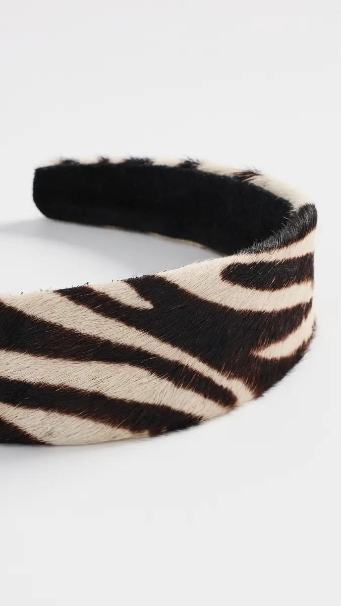 Jennifer Behr Zebra Ponyhair Cruz Headband | Thumbnail 4 Jennifer Behr Zebra Ponyhair Cruz Headband | Thumbnail 4