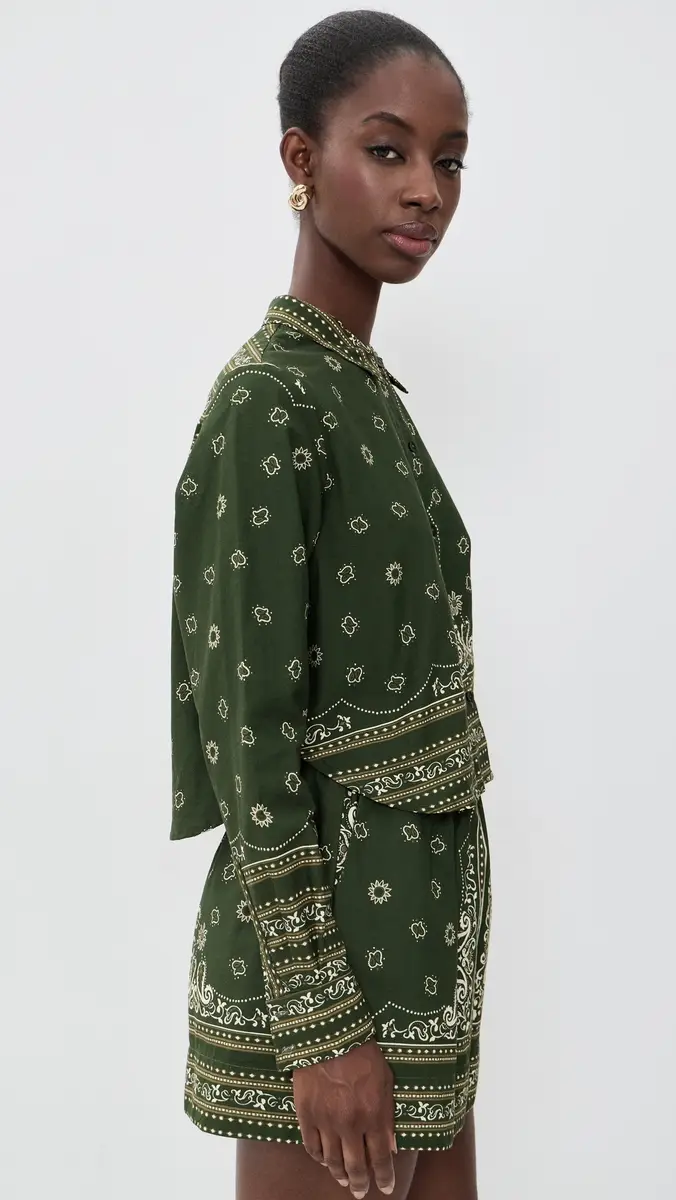 Dress To Scarf Collared Button Down Shirt | Thumbnail 4 Dress To Scarf Collared Button Down Shirt | Thumbnail 4