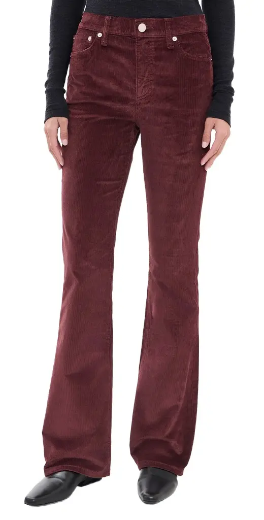 rag & bone Peyton Corduroy Mid Rise Pants
