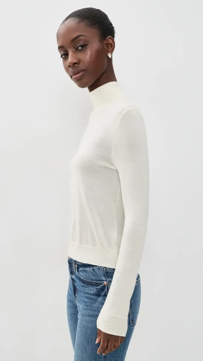 Vince Slim Long Sleeve Cashmere Turtleneck | Thumbnail 4 Vince Slim Long Sleeve Cashmere Turtleneck | Thumbnail 4