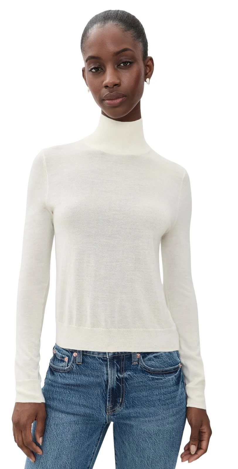 Slim Long Sleeve Cashmere Turtleneck