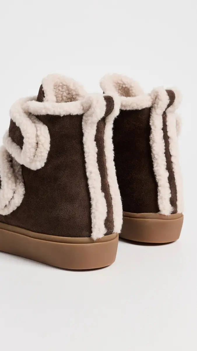 Inuikii Sherpa Velcro Wedge Ankle Boots | Thumbnail 5 Inuikii Sherpa Velcro Wedge Ankle Boots | Thumbnail 5
