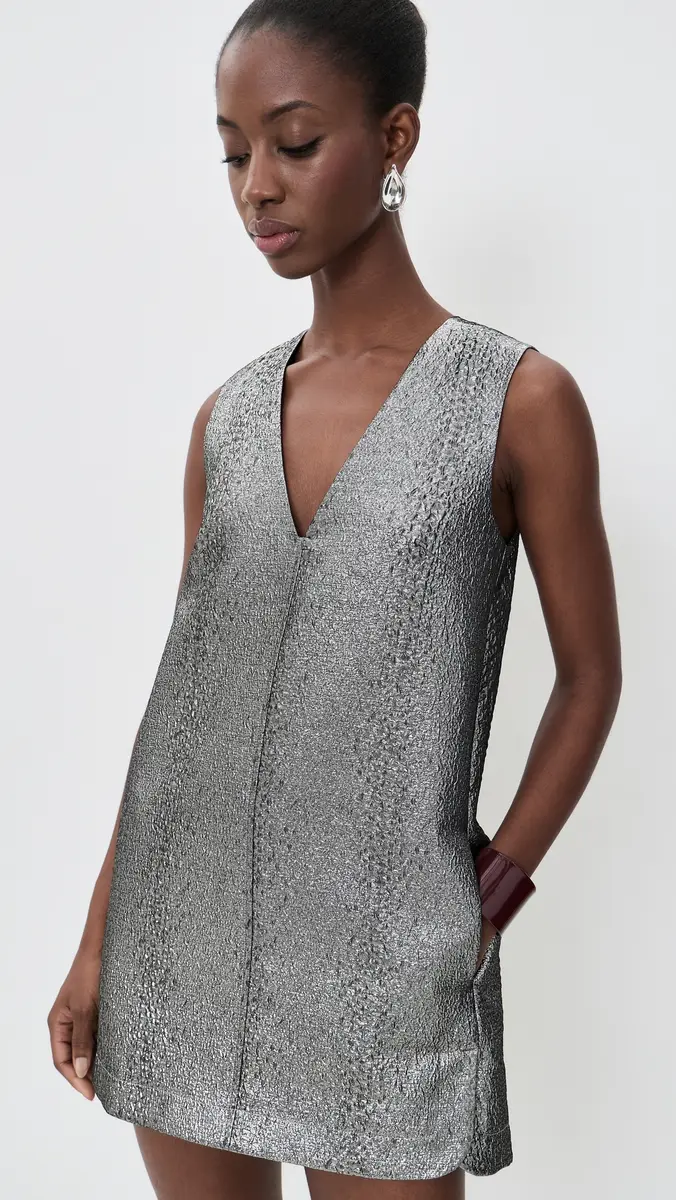 SIMONMILLER Fountain Metallic Mini Dress | Thumbnail 2