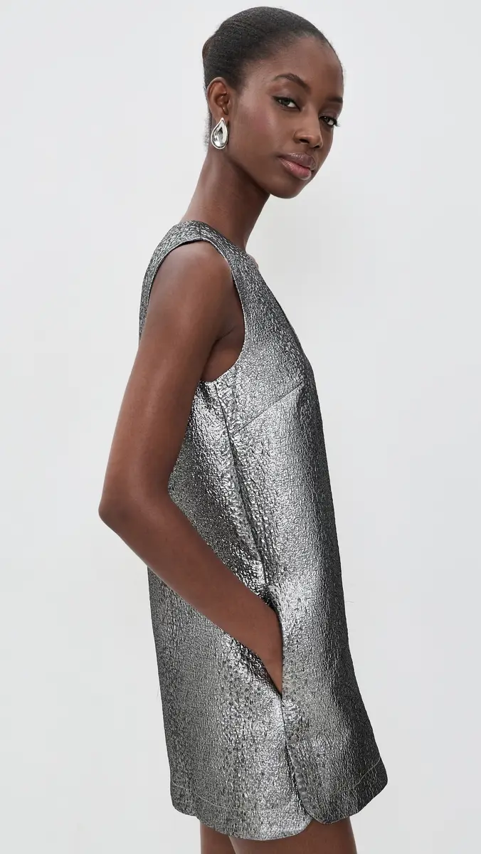 SIMONMILLER Fountain Metallic Mini Dress | Thumbnail 4