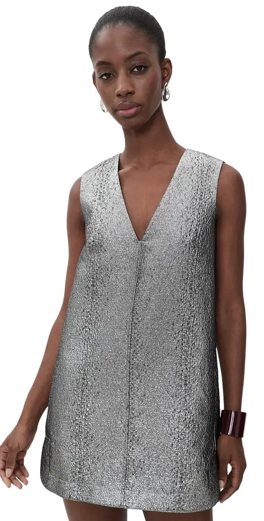 SIMONMILLER Fountain Metallic Mini Dress