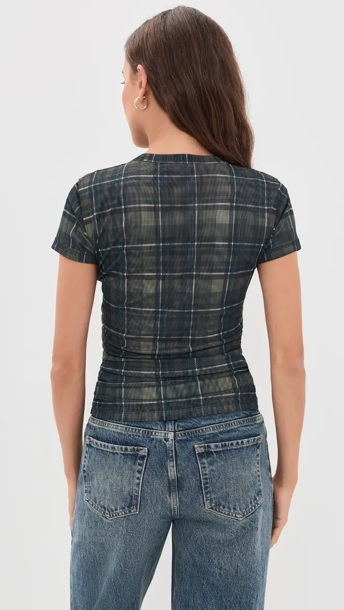 Madewell Ruched Mesh Tee | Thumbnail 3 Madewell Ruched Mesh Tee | Thumbnail 3