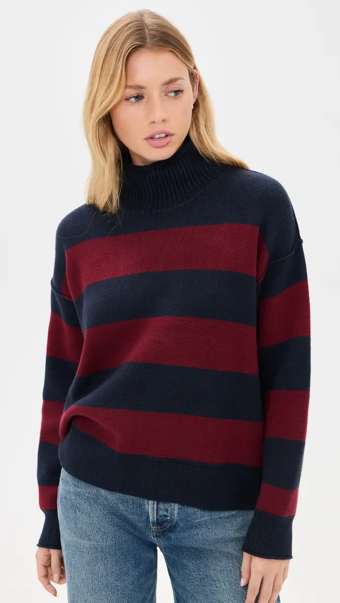 Marine Layer Mid Gauge Rugby Rollneck Sweater | Thumbnail 2