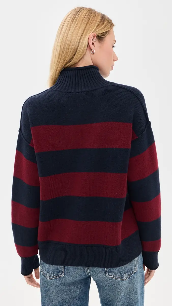Marine Layer Mid Gauge Rugby Rollneck Sweater | Thumbnail 3