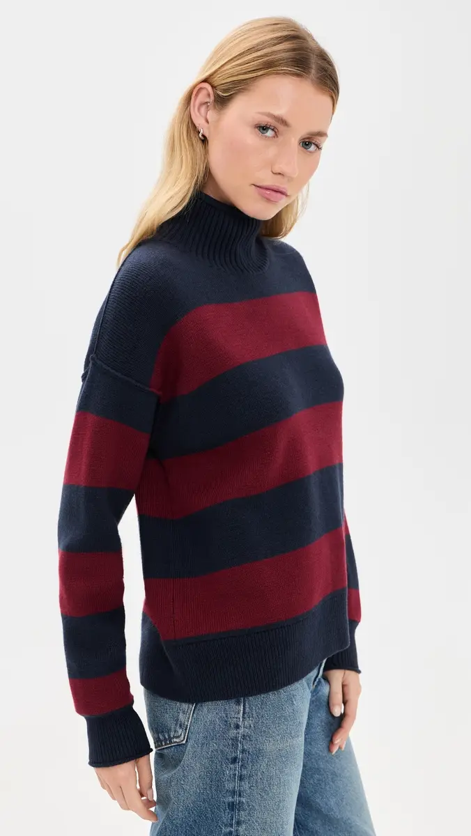 Marine Layer Mid Gauge Rugby Rollneck Sweater | Thumbnail 4