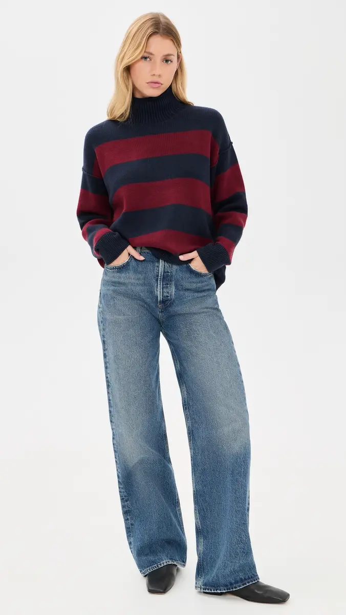 Marine Layer Mid Gauge Rugby Rollneck Sweater | Thumbnail 5