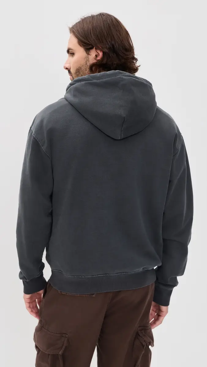 Alpha Industries Washed Essential Hoodie Relaxed Fit Sweatshirt | Thumbnail 4
