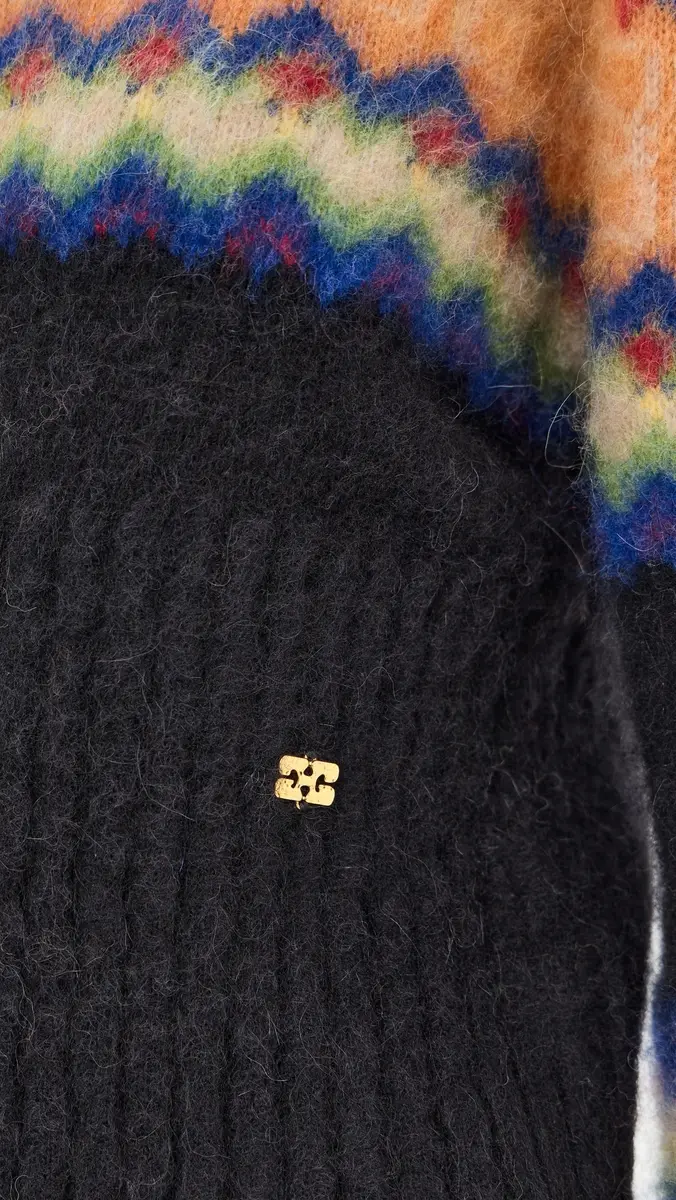 Ganni Brushed Alpaca Fair Isle Sweater | Thumbnail 6 Ganni Brushed Alpaca Fair Isle Sweater | Thumbnail 6