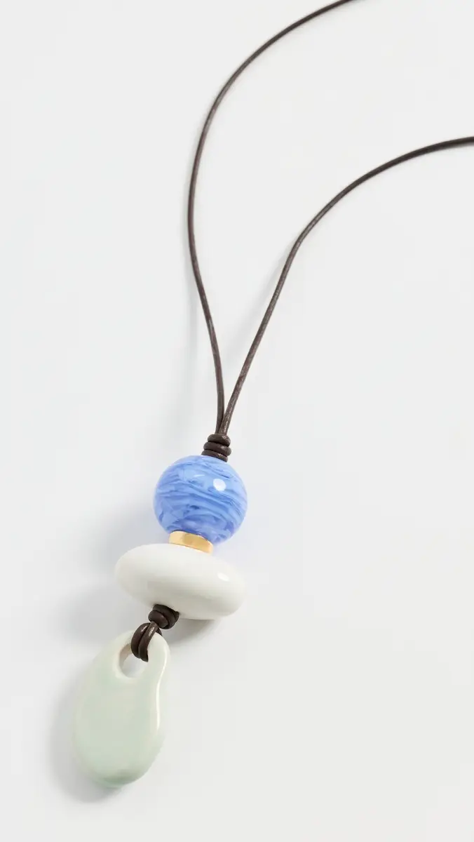 Lizzie Fortunato Museo Cord II Necklace in Sea Multi | Thumbnail 2 Lizzie Fortunato Museo Cord II Necklace in Sea Multi | Thumbnail 2